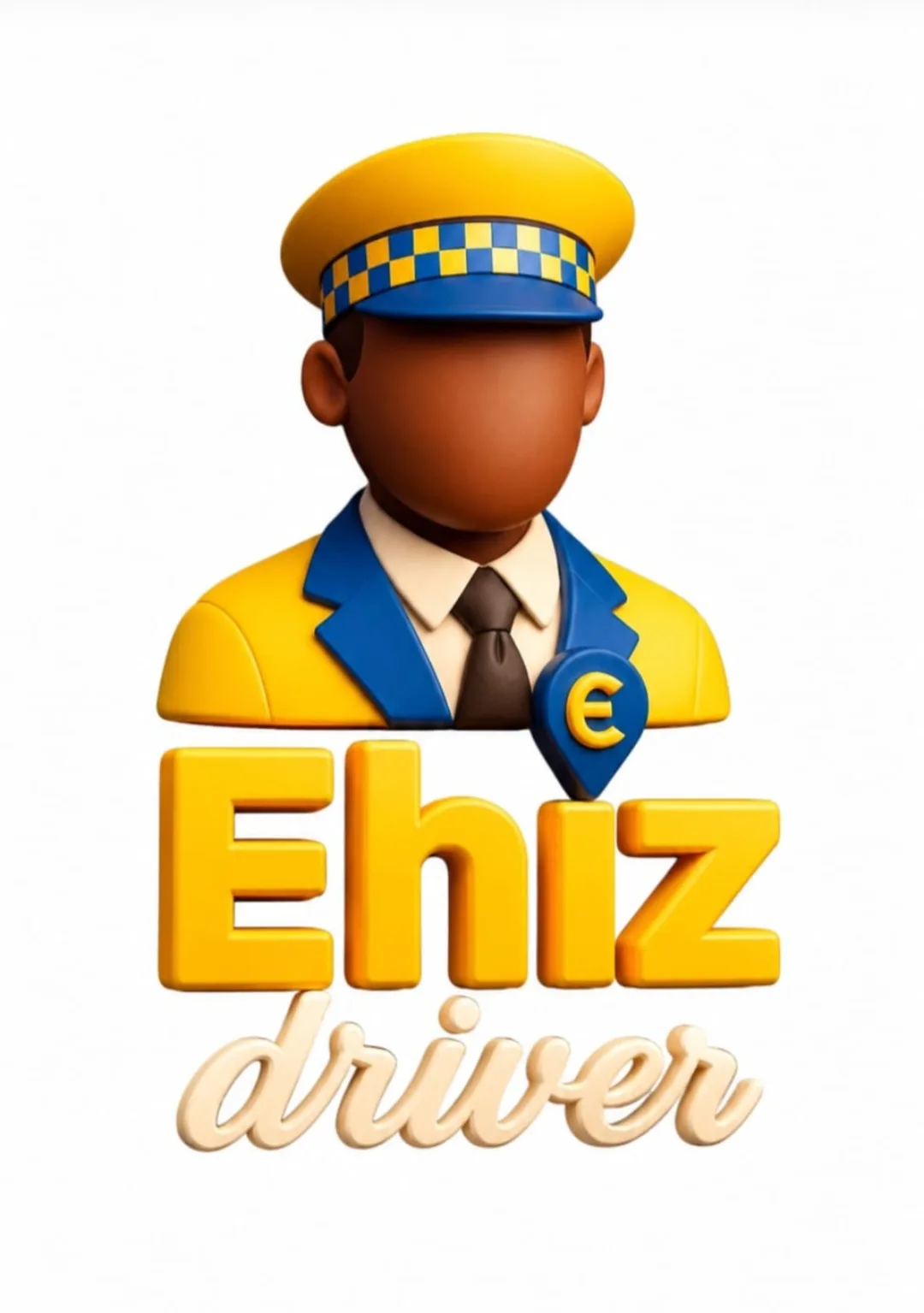Ehiz Driver character in a yellow and blue uniform and cap